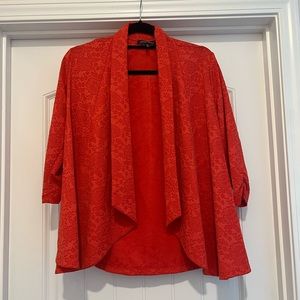 Slinky Brand Knit Blazer. Orange. Size- XS.